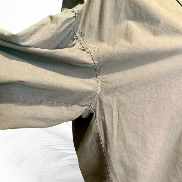 Rails ‘Janae’ High Low Button-Down Shirt in Green “Olive Smoke” Size Medium - Picture 14 of 15